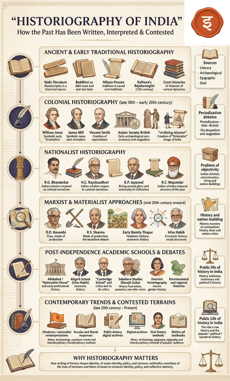 Historiography Infographic — The Whole Era on One Sheet